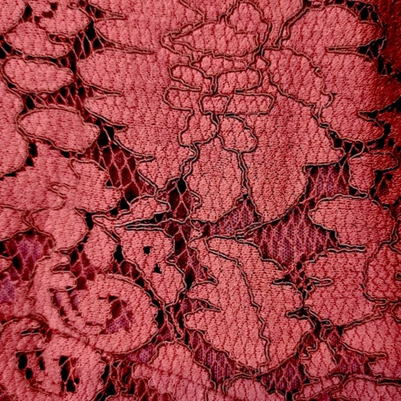 ASTR The Label Burgundy Lace Cocktail Dress Sz. Large - Picture 6 of 10